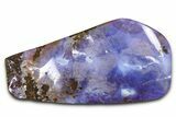 Polished Blue Boulder Opal Split Pair - Queensland, Australia #381629-2